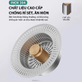 Bộ lọc rác bồn rửa bát inox 304 bảo vệ đường ống, ngăn mùi, Bản lưới tràn viền