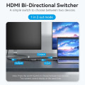 Bộ chuyển đổi HDMI 2 trong 1 4k 60Hz 1 ra 2 cho Ps tv box