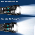 Đèn pin siêu sáng chiếu xa 500m có zoom kèm dây sạc tiện lợi