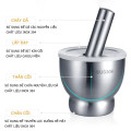 Bộ chày cối dã đồ cực nhuyễn mịn chất liệu inox 304 cao cấp