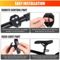 Đèn hậu gắn đuôi xe đạp sạc USB cảnh báo nguy hiểm từ xa