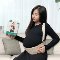 Đai nâng đỡ bụng bà bầu giảm đau lưng chất liệu co giãn, thoáng khí, Size L