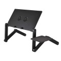 Bàn để laptop gấp gọn có quạt tản nhiệt và bàn kê chuột tiện lợi