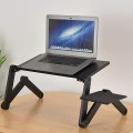 Bàn để laptop gấp gọn có quạt tản nhiệt và bàn kê chuột tiện lợi