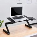 Bàn để laptop gấp gọn có quạt tản nhiệt và bàn kê chuột tiện lợi