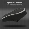 Bọc yên xe đạp thể thao silicone siêu êm chống trượt, Màu xám