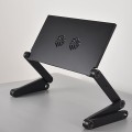 Bàn để laptop gấp gọn có quạt tản nhiệt và bàn kê chuột tiện lợi