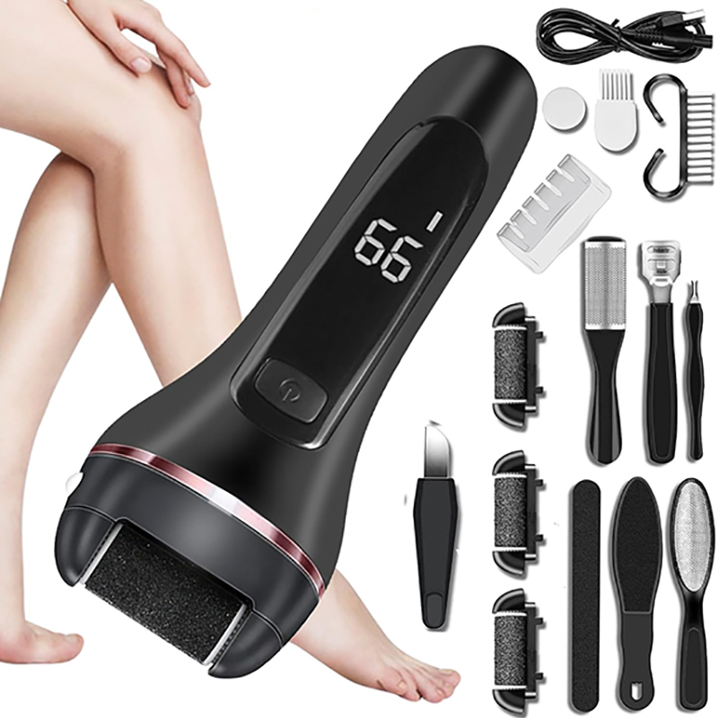 Máy chà gót chân tẩy tế bào chết kèm 10 phụ kiện