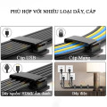 Combo 10 kẹp dây điện bản lớn có keo 3M siêu dính tường, Màu đen