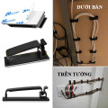 Combo 10 kẹp dây điện bản lớn có keo 3M siêu dính tường, Màu đen