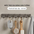 Thanh móc dán tường treo đồ, treo quần áo đa năng 