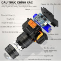 Đèn pin đội đầu siêu sáng có zoom xa gần, chống nước siêu tốt