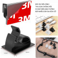 Combo 10 kẹp nhỏ cố định dây điện quản lý dây cáp gọn gàng, Màu đen