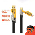 Dây sạc 65W siêu nhanh cho nhiều dòng điện thoại