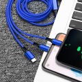 Cáp sạc đa năng 3 trong 1 bọc dây dù cao cấp