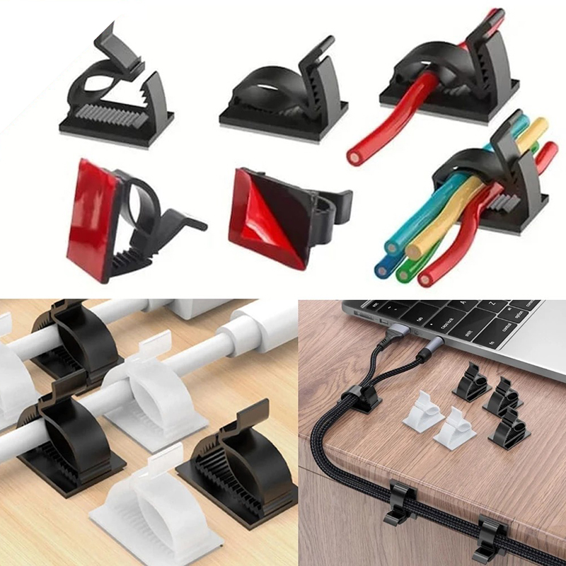 Combo 10 kẹp nhỏ cố định dây điện quản lý dây cáp gọn gàng