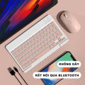 Bàn phím bluetooth siêu nhẹ tương thích nhiều thiết bị , Màu hồng