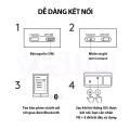 Bàn phím bluetooth siêu nhẹ tương thích nhiều thiết bị , Màu hồng