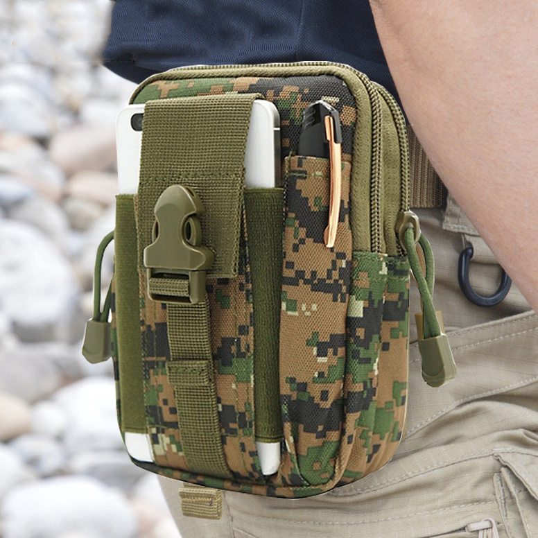 Túi đeo hông họa tiết rằn ri kiểu quân đội