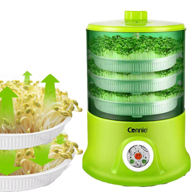 Máy làm giá đỗ gieo mầm 3 tầng Connie A323B tự động bằng điện