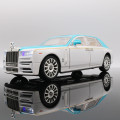 Mô hình xe ô tô Rolls Royce Phantom VIII tỷ lệ 1:24 bằng kim loại, Màu đen và bạc