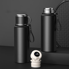 Bình giữ nhiệt NIUMI 48h hiển thị nhiệt độ và nắp có tay cầm tiện lợi, 800ml