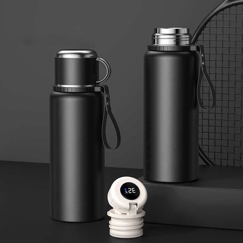 Bình giữ nhiệt NIUMI 48h hiển thị nhiệt độ và nắp có tay cầm tiện lợi