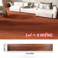 Giấy dán sàn AIODIY giả vân gỗ có keo dán sẵn, Nâu sáng - 457.2 x 152.4 mm	