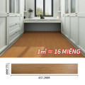 Giấy dán sàn AIODIY giả vân gỗ có keo dán sẵn, Nâu sáng - 457.2 x 152.4 mm	