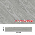 Giấy dán sàn AIODIY giả vân gỗ có keo dán sẵn, Nâu sáng - 457.2 x 152.4 mm	