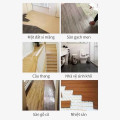 Giấy dán sàn AIODIY giả vân gỗ có keo dán sẵn, Nâu sáng - 457.2 x 152.4 mm	