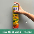 Chai keo xịt bẫy ruồi vàng và côn trùng thế hệ mới dung tích 750ml