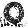 Dụng cụ thông tắc cống chuyên dụng dùng cho máy khoan , Dây 3m + phụ kiện