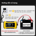 Sạc bình ác quy có khử sunfat dòng sạc 12V/6A