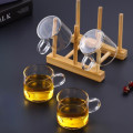 Set ấm pha trà chịu nhiệt tốt tay cầm gỗ có thể đun trên bếp
