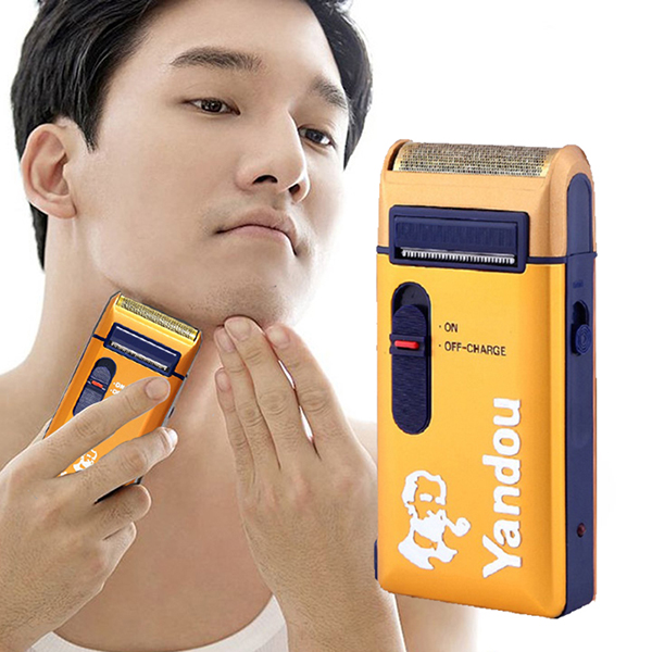 Máy cạo râu mini Yandou sạc pin tiện dụng tặng kèm màn lưỡi
