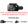 Camera hành trình góc rộng 1080p x 720p có kết nối điện thoại, Full hộp không thẻ nhớ	