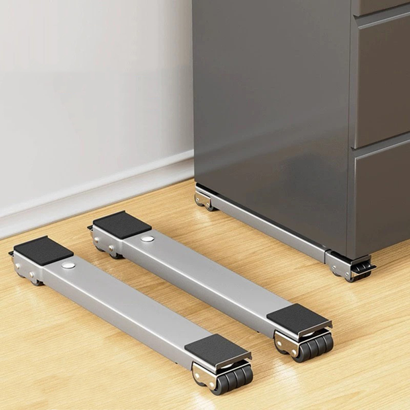 Giá đỡ tủ lạnh có kèm tay đòn có con lăn di động