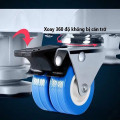 Chân kê máy giặt tủ lạnh inox điều chỉnh kích thước linh hoạt có bánh xe