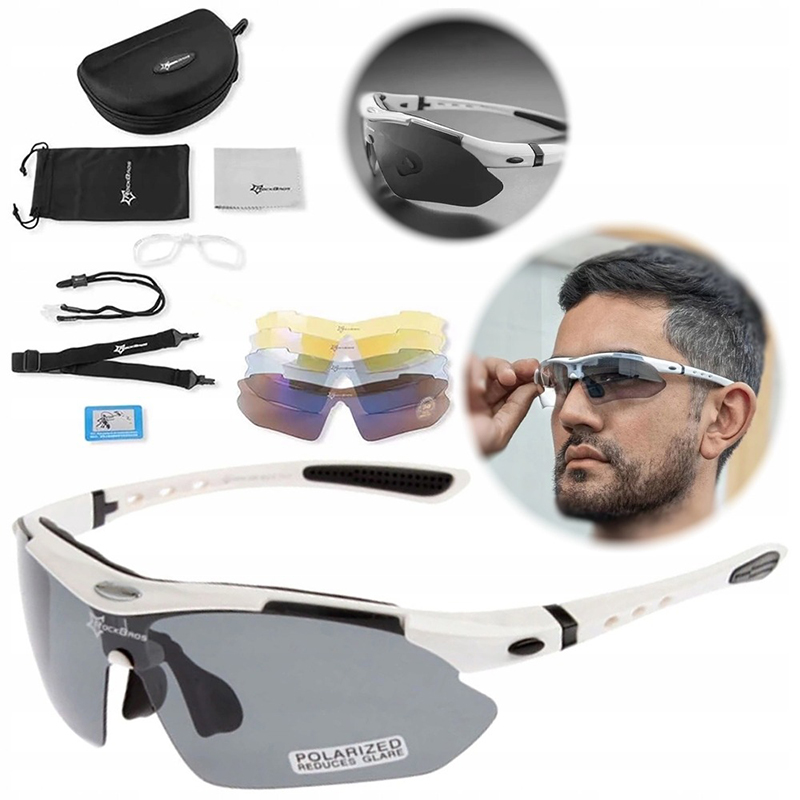 Kính râm phân cực thời trang 5 trong 1 tiện lợi cho nam và nữ