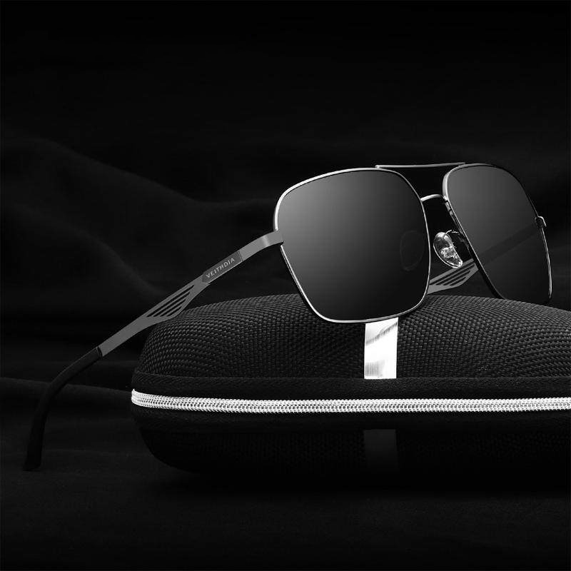 Kính râm vuông cổ điển phân cực hiệu VEITHDIA dành cho nam