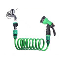 Bộ vòi xịt nước tưới cây, rửa xe đa năng 7 chế độ, lò xo co giãn chịu áp suất, Bộ 5 mét đầy đủ	