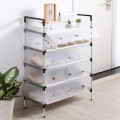 Kệ giày dép inox chống bụi mẫu mới dễ lắp đặt sử dụng, Kệ 4 tầng