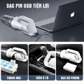Máy hút bụi mini không dây đa năng, lực hút cực mạnh, gọn nhẹ dễ dùng