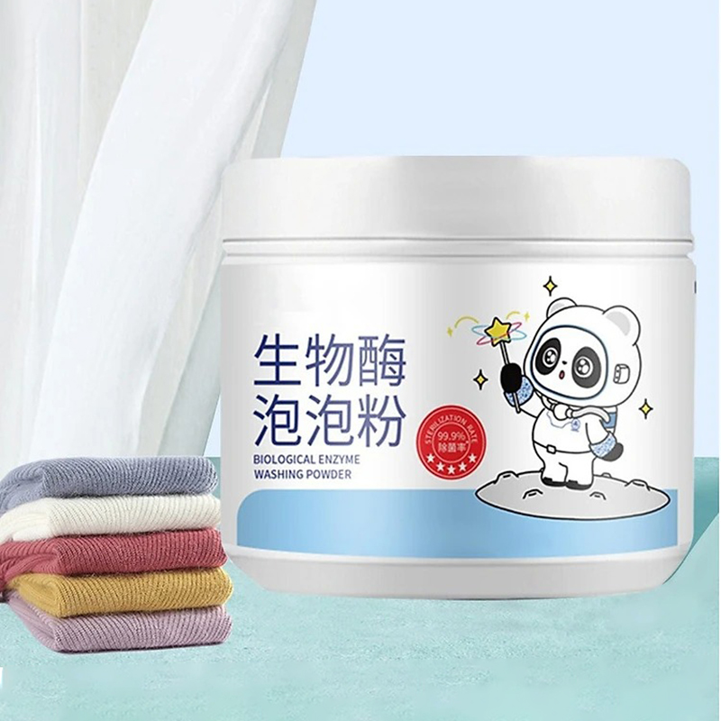 Combo 2 lọ Bột enzyme sinh học giặt tẩy quần áo vết ố vàng không hại da tay