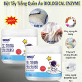 Combo 2 lọ Bột enzyme sinh học giặt tẩy quần áo vết ố vàng không hại da tay