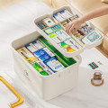 Hộp đựng thuốc y tế gia đình 2 tầng nhiều ngăn tiện lợi, Cỡ lớn