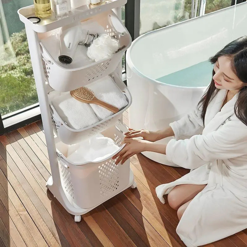 Kệ 3 tầng đựng đồ di động, tiện lợi cho gia đình và văn phòng