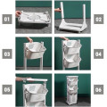 Kệ 3 tầng đựng đồ di động, tiện lợi cho gia đình và văn phòng, Màu trắng