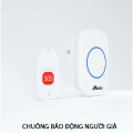 Chuông báo động khẩn cấp dành cho người bệnh, người già, người cần chăm sóc , 1 chuông 1 nút bấm